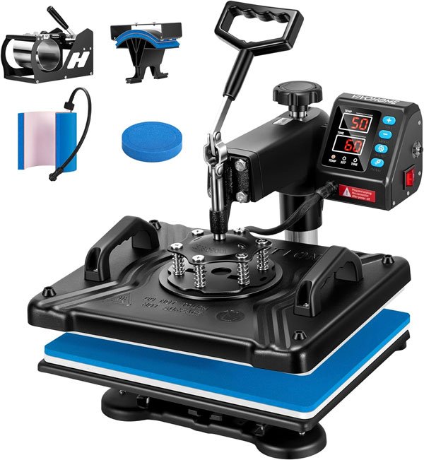 VIVOHOME-Updated-5-in-1-Combo-Multifunctional-Swing-Away-Clamshell-Printing-Sublimation-Heat-Press