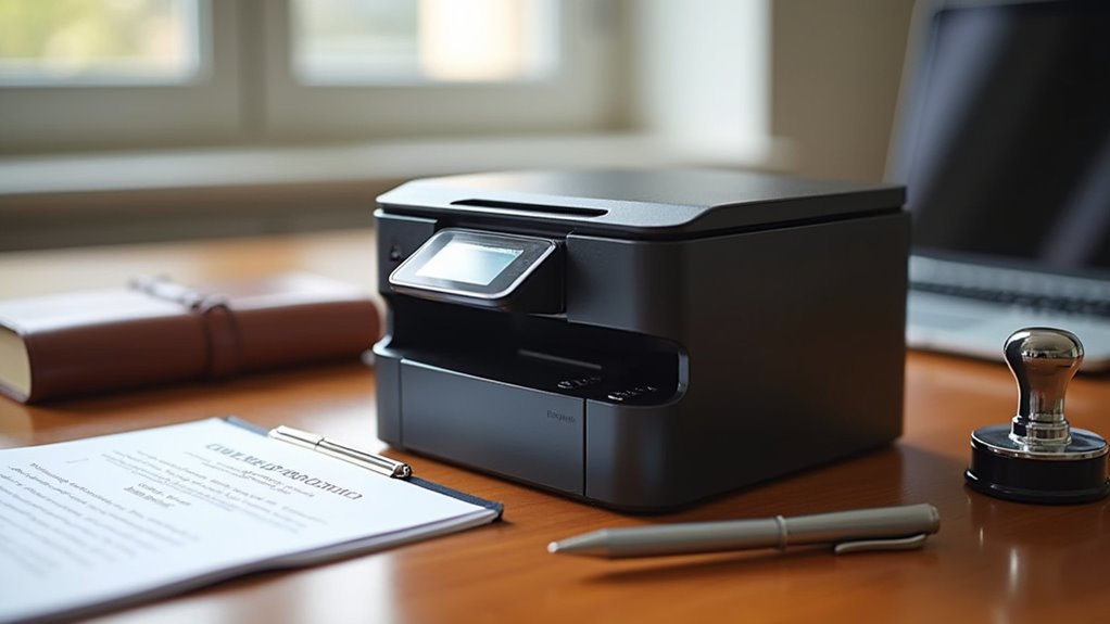 efficient secure notary printing
