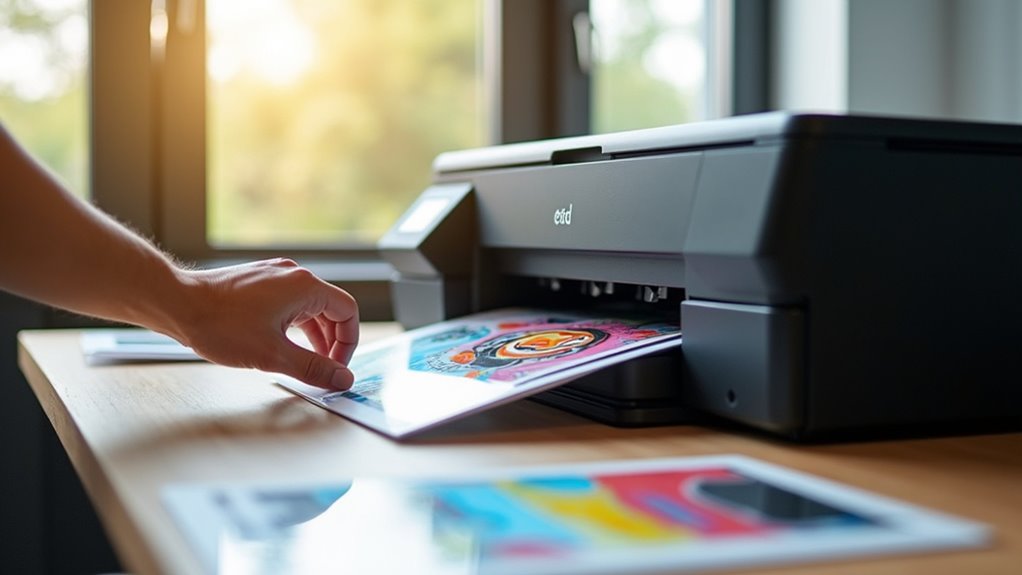 printer selection for transfers