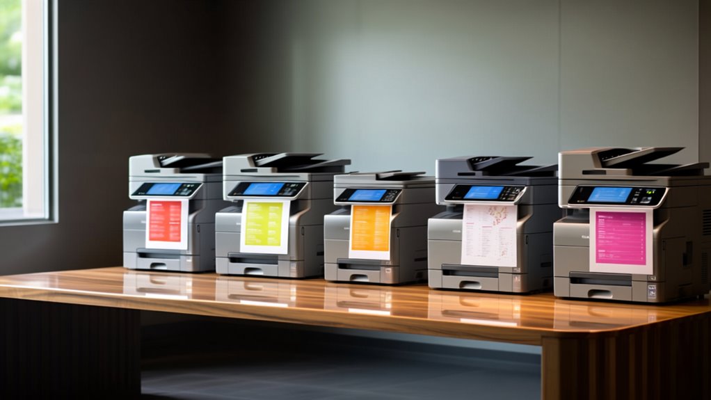 top menu printing choices