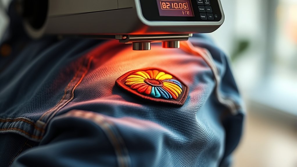 applying heat to patches