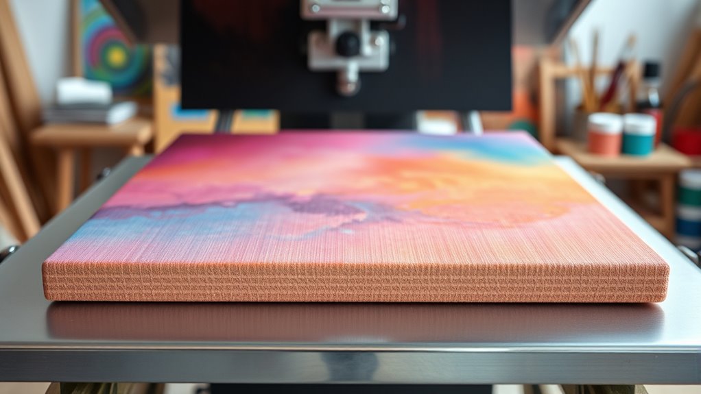can canvas be heated