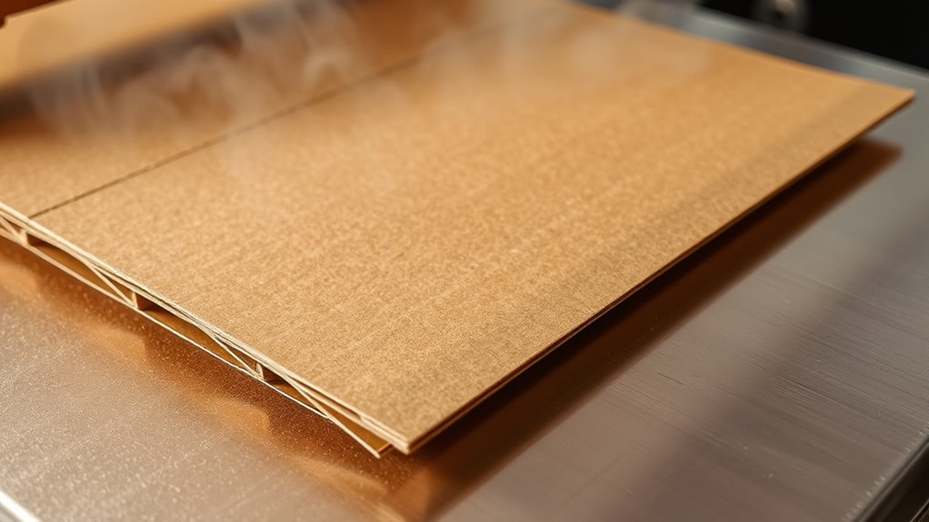 cardboard weakens when heated