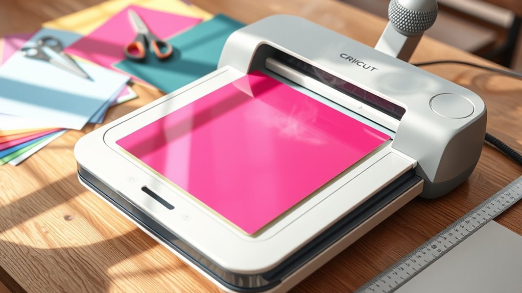 cricut heat press laminating