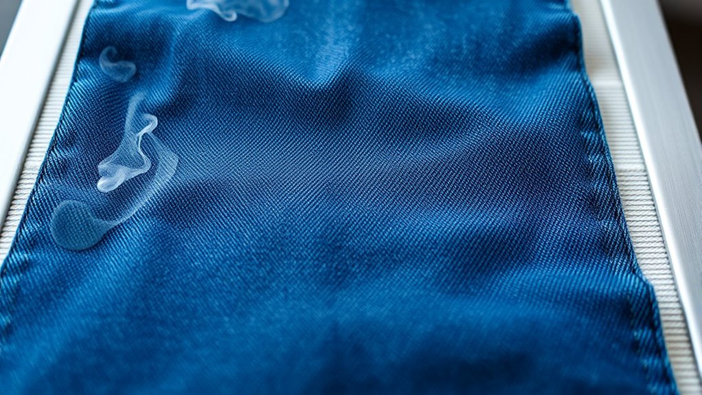 heat alters denim properties