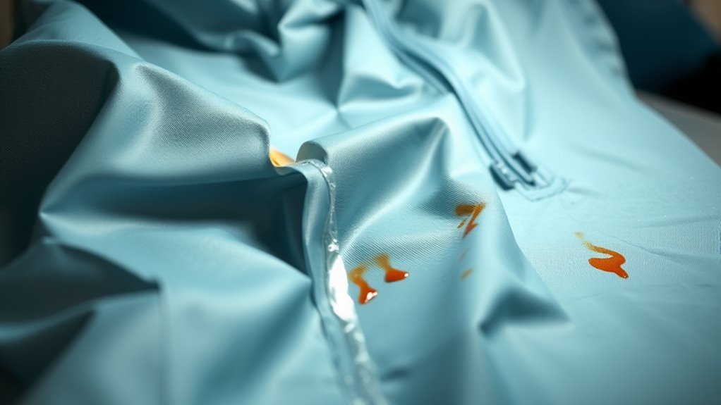 heat damages synthetic fibers