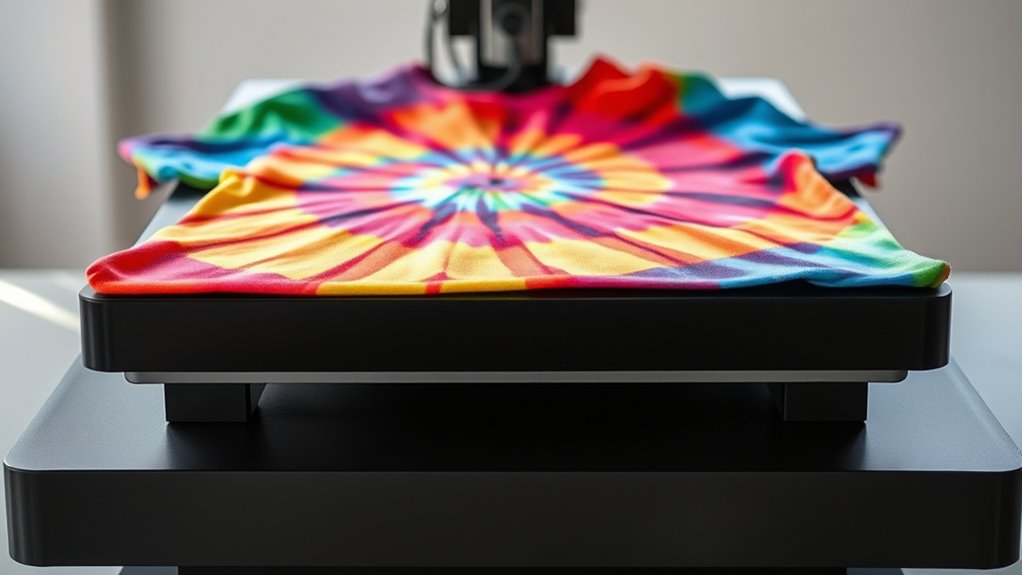 heat press tie dye