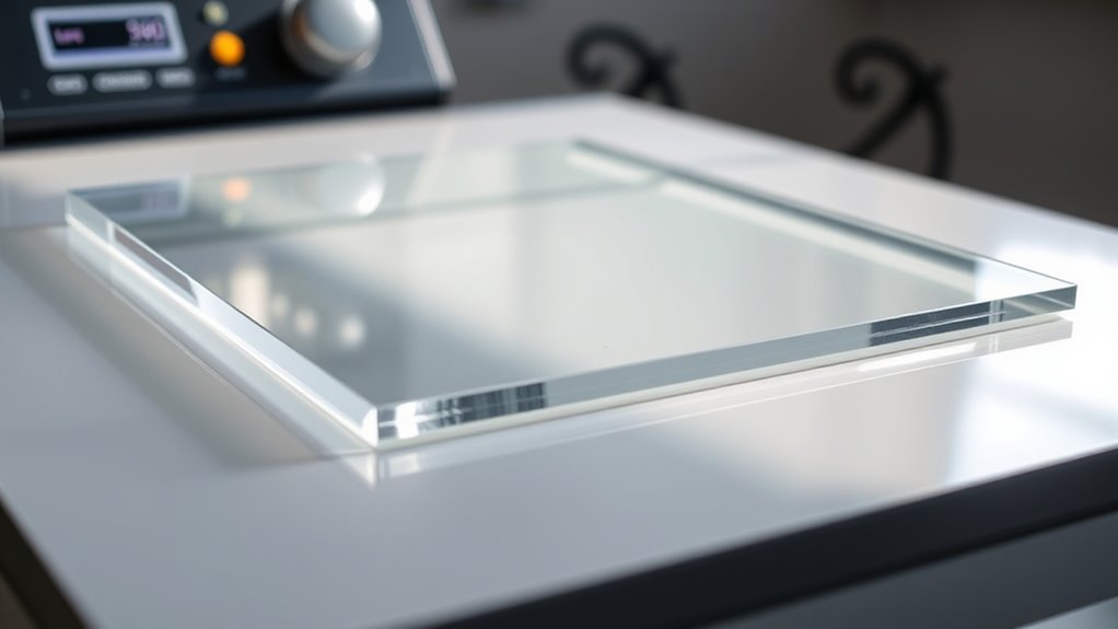heating acrylic with press