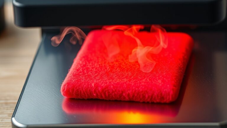 heating felt with press