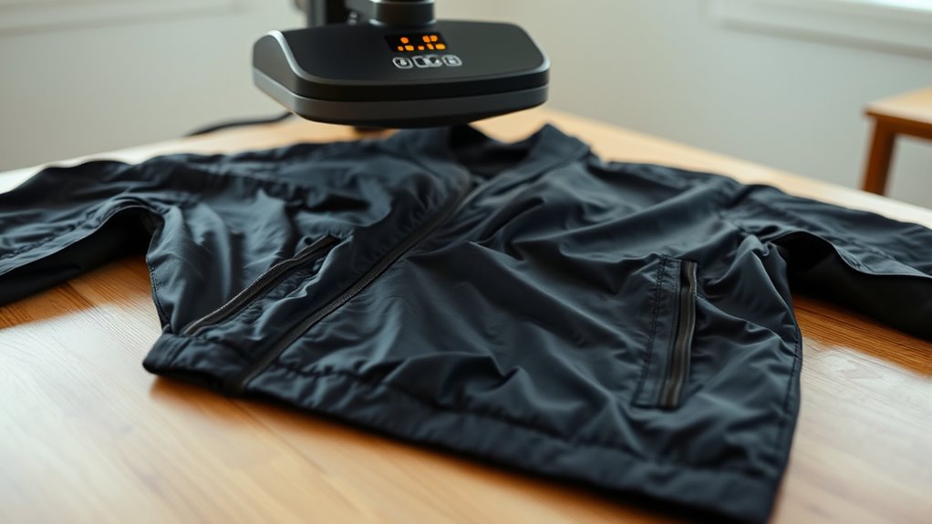 heating nylon jackets safely