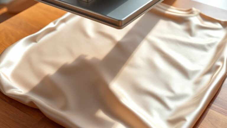 heating vinyl on satin