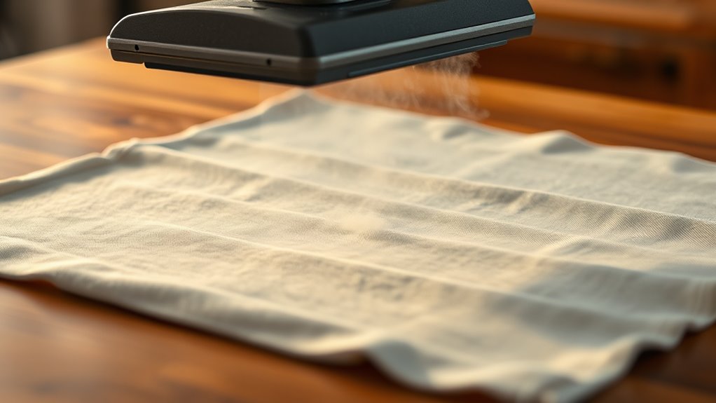 heating viscose fabric safely