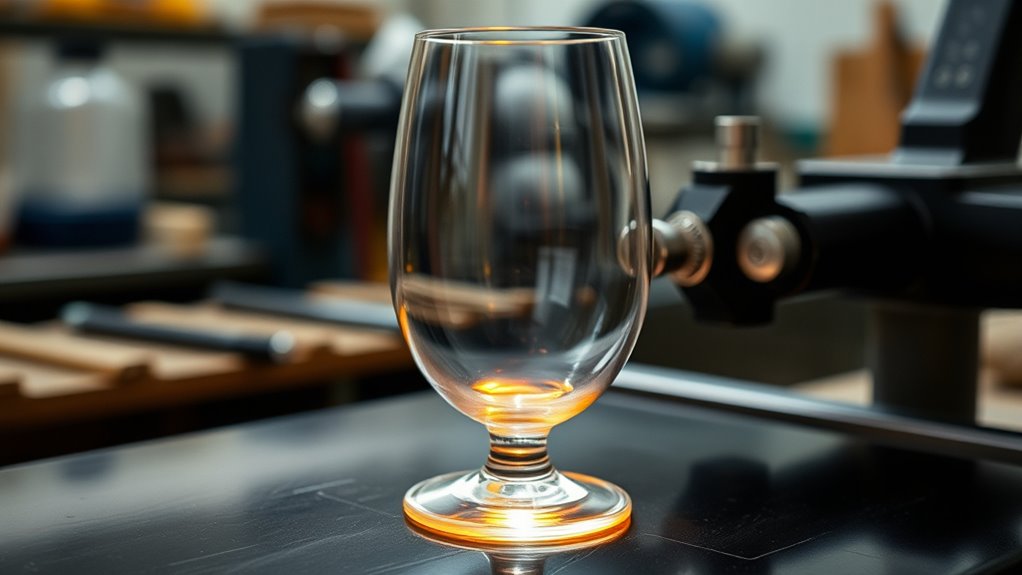 heating wine glasses safely