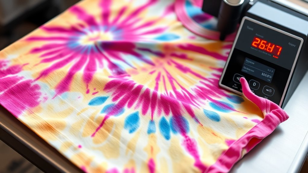 optimal tie dye heat settings