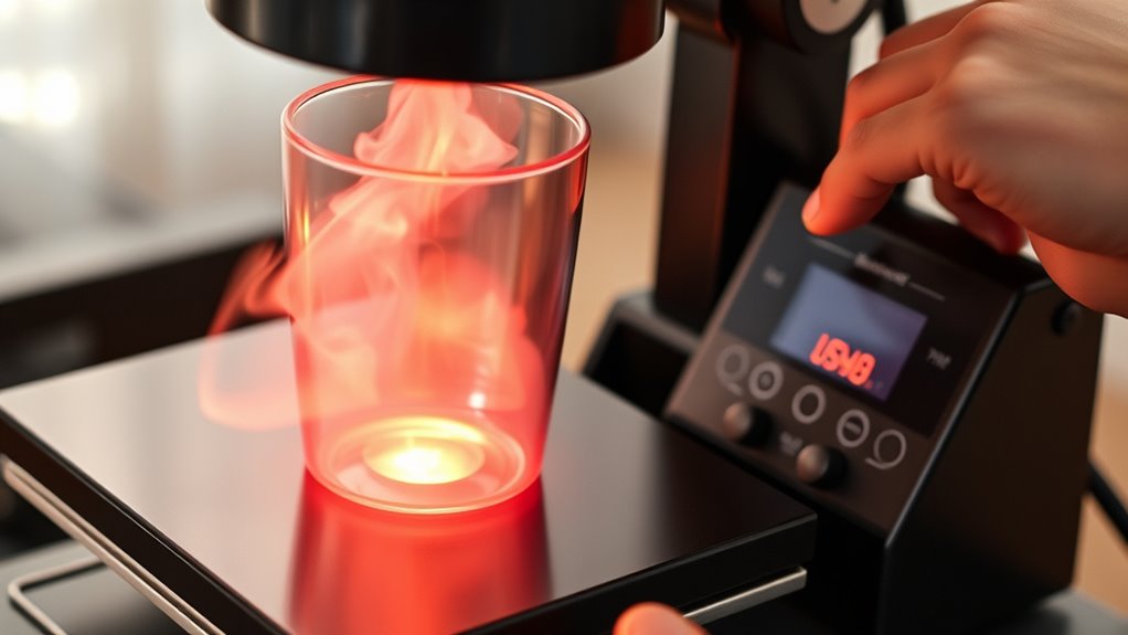plastic tumblers require careful heat