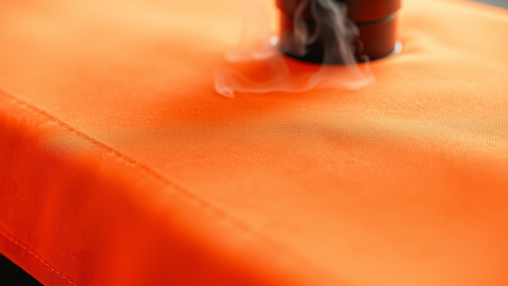 polyester melts cotton resists