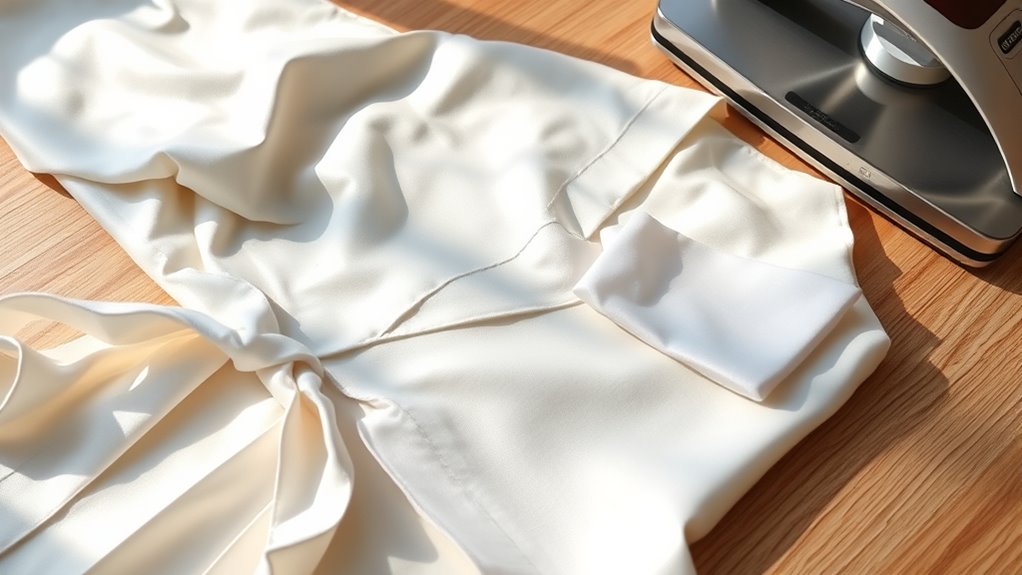prepare satin robes properly