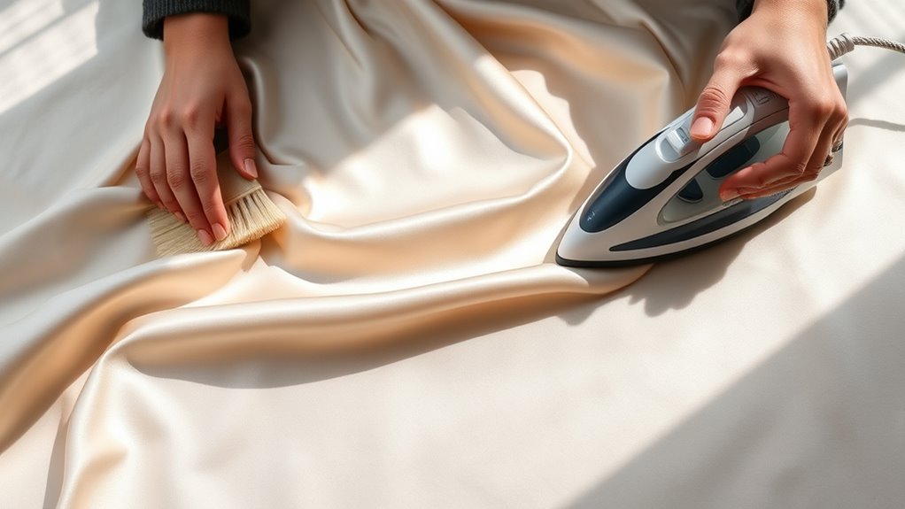 prepare satin with care