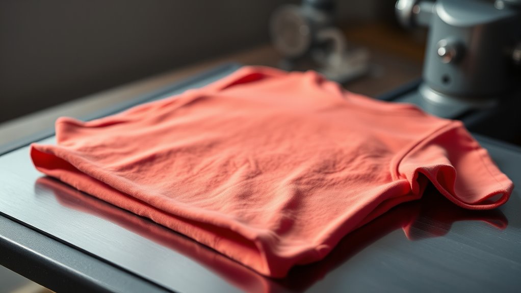 press both shirt sides