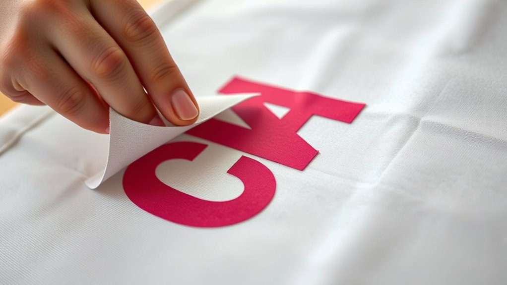 remove heat press letters promptly