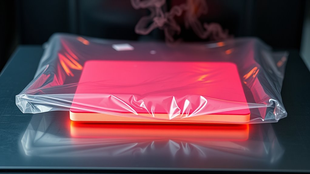 shrink wrap tightens with heat