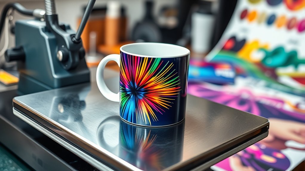 sublimation with heat press