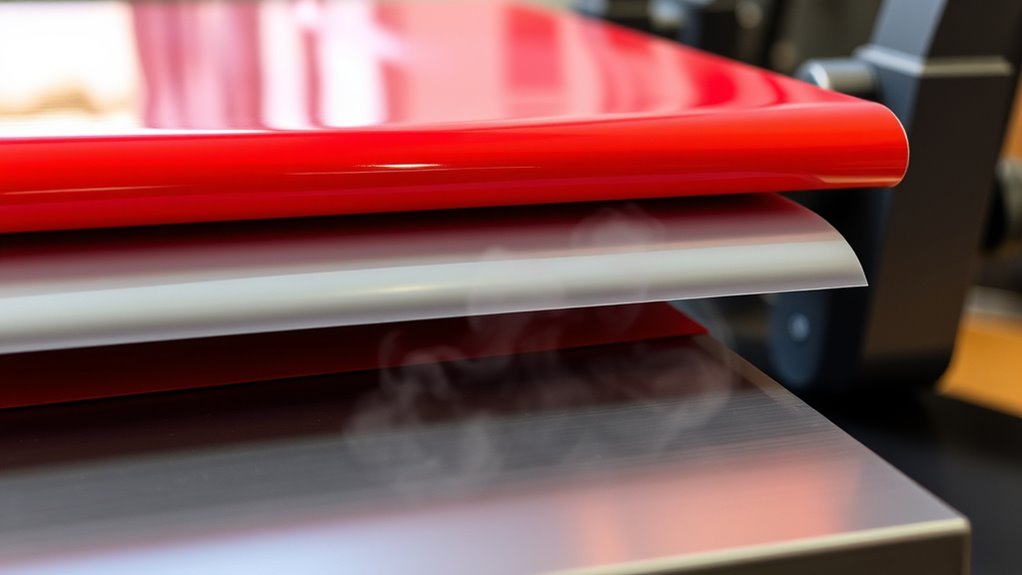 vinyl heat reaction differences